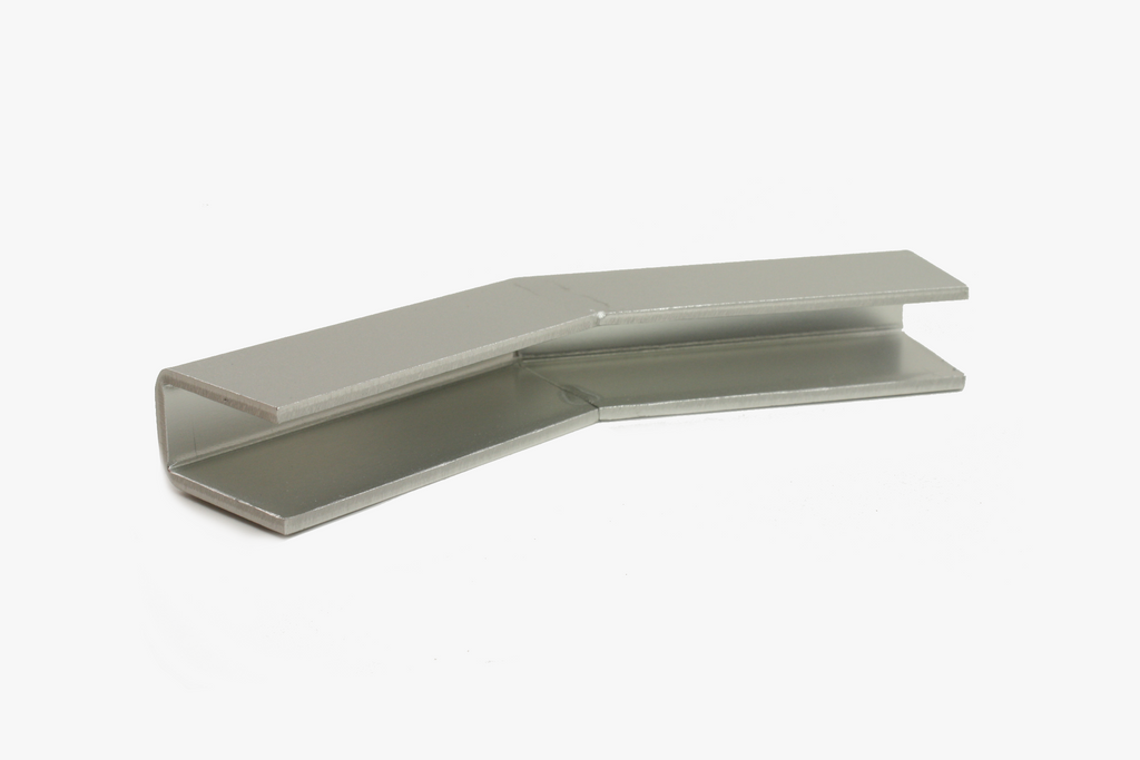 145 degree horizontal to angle elbow for 1" x 1 1/2" aluminum structural top cap
