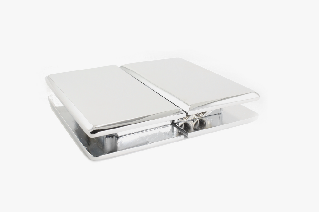 Heavy duty bevelled edge glass to glass pivot hinge for shower doors (Prima Style)