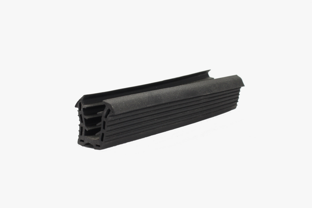 Round slot tube cap rail rubber gasket