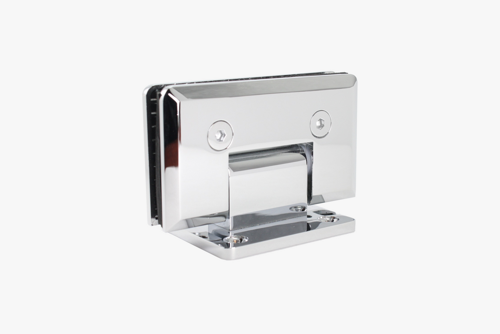 Heavy duty bevelled edge hinge for shower doors (Cologne Style)