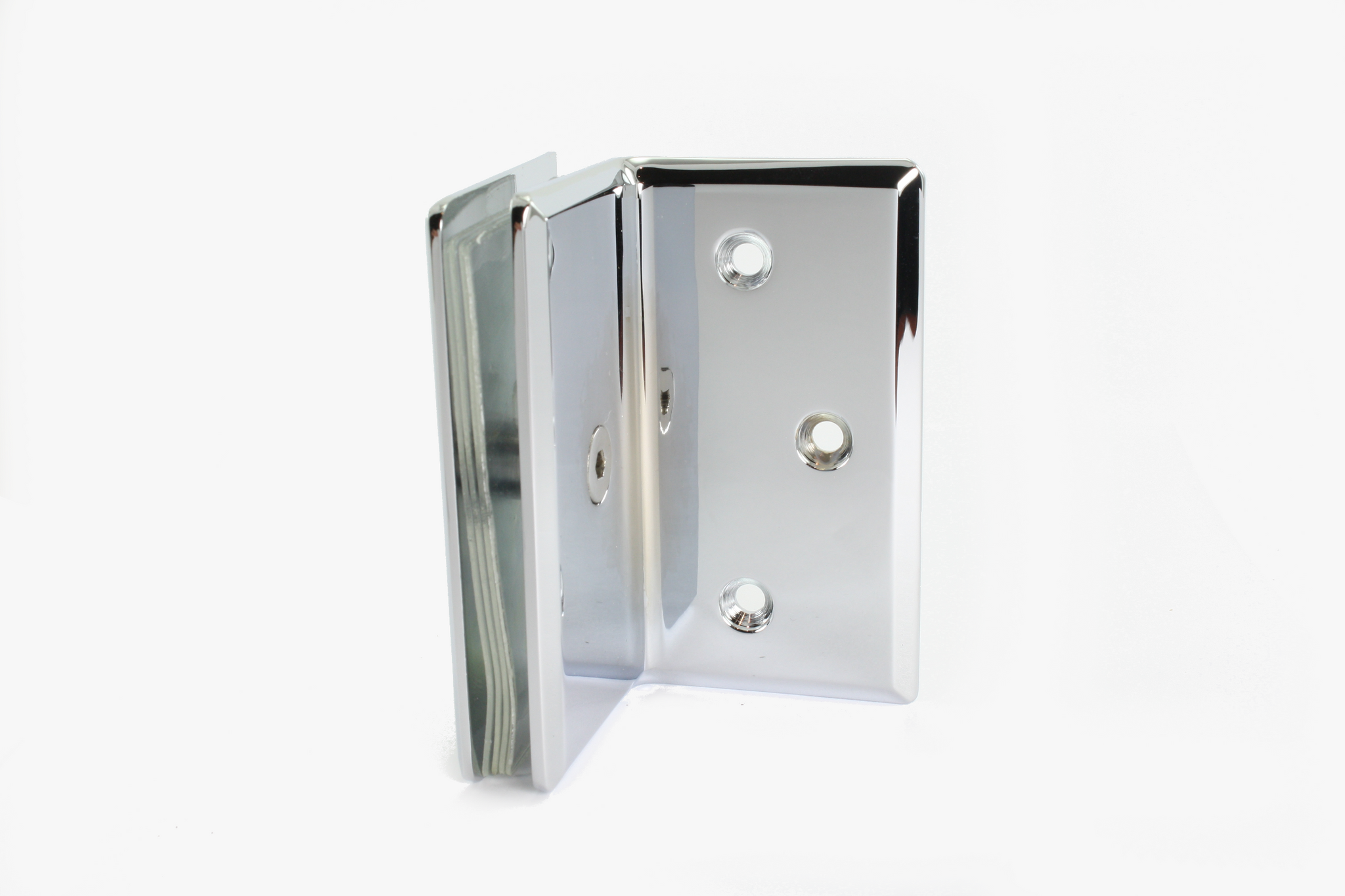 90 Degree bevelled edge wall clamp