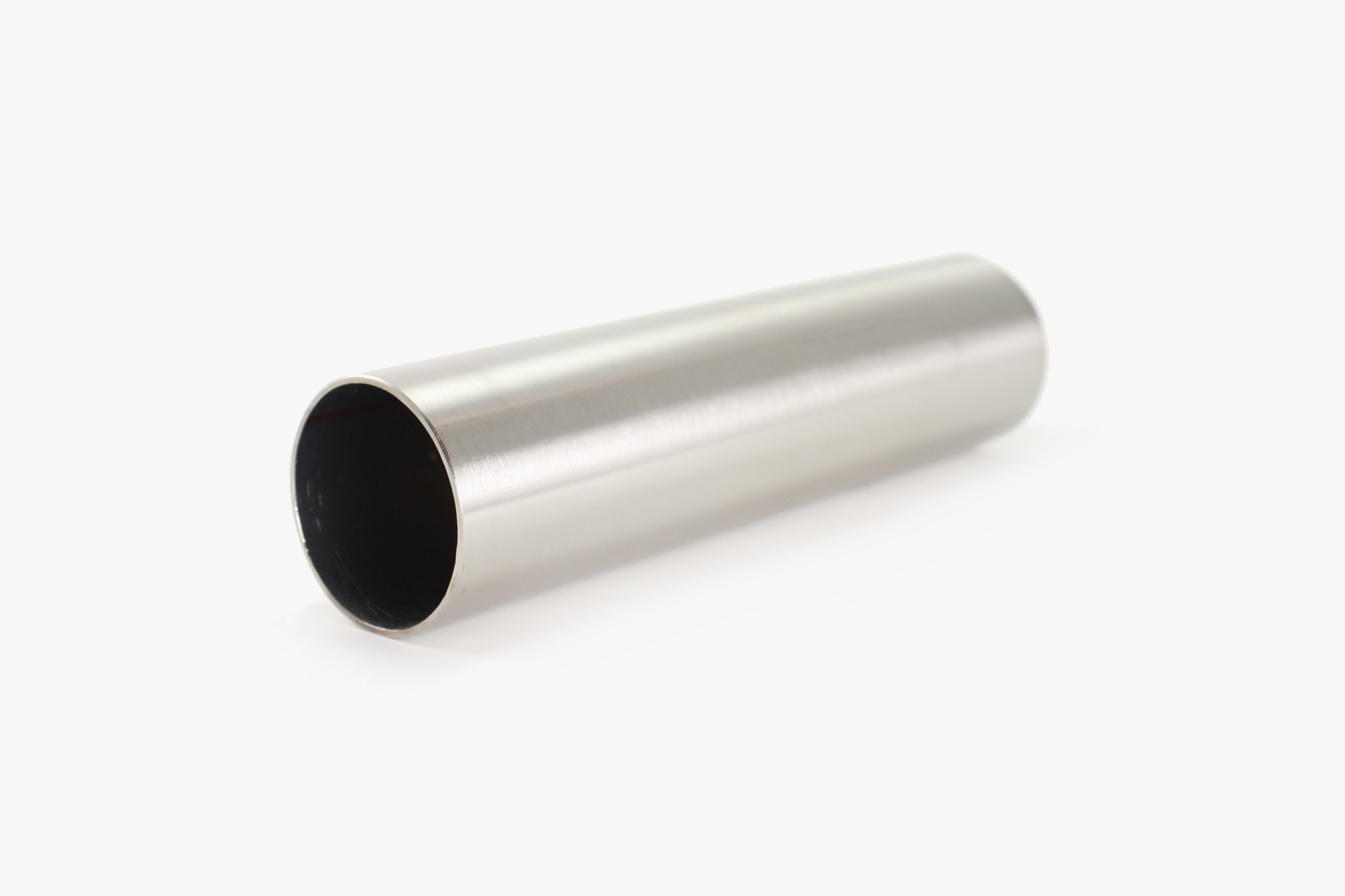 Round handrail tubing - Brushed stainless steel