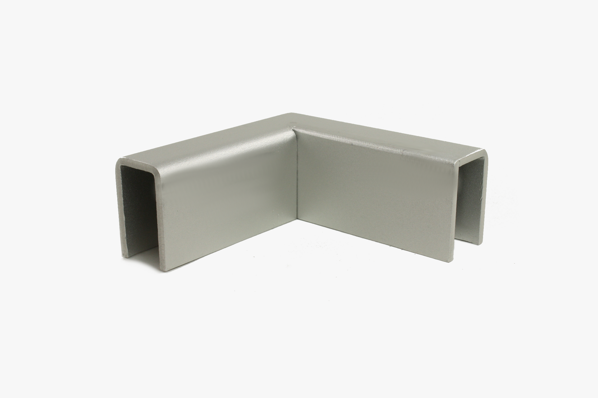 90 degree horizontal elbow for 1" x 1 1/2" aluminum structural top cap