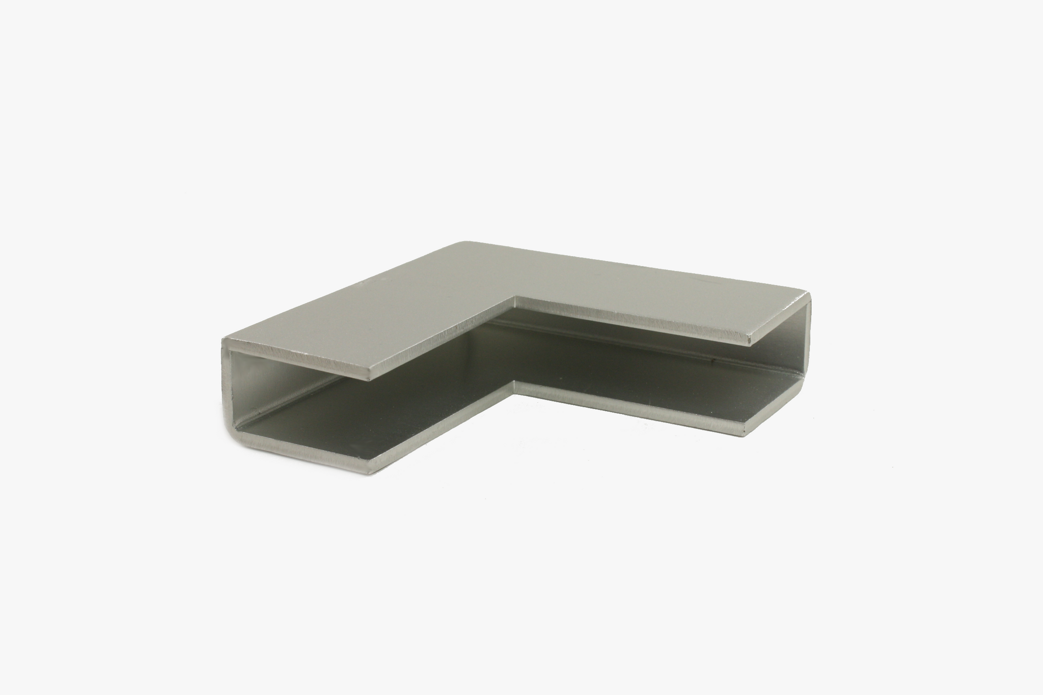 90 degree vertical elbow for 1" x 1 1/2" aluminum structural top cap