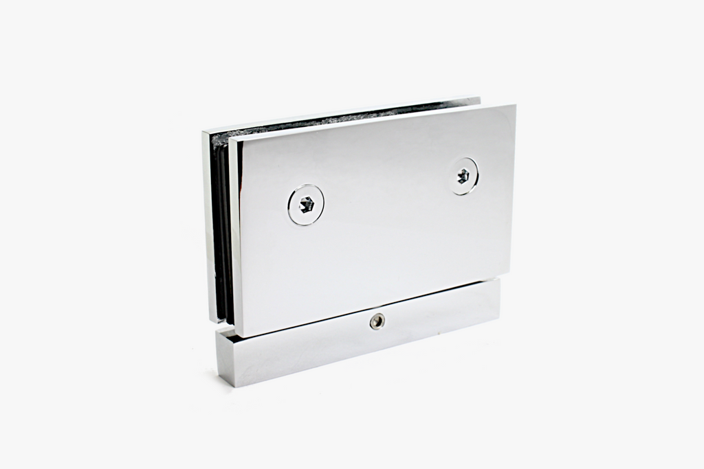 Heavy duty square edge header mount pivot hinge for shower doors (Cardiff style)