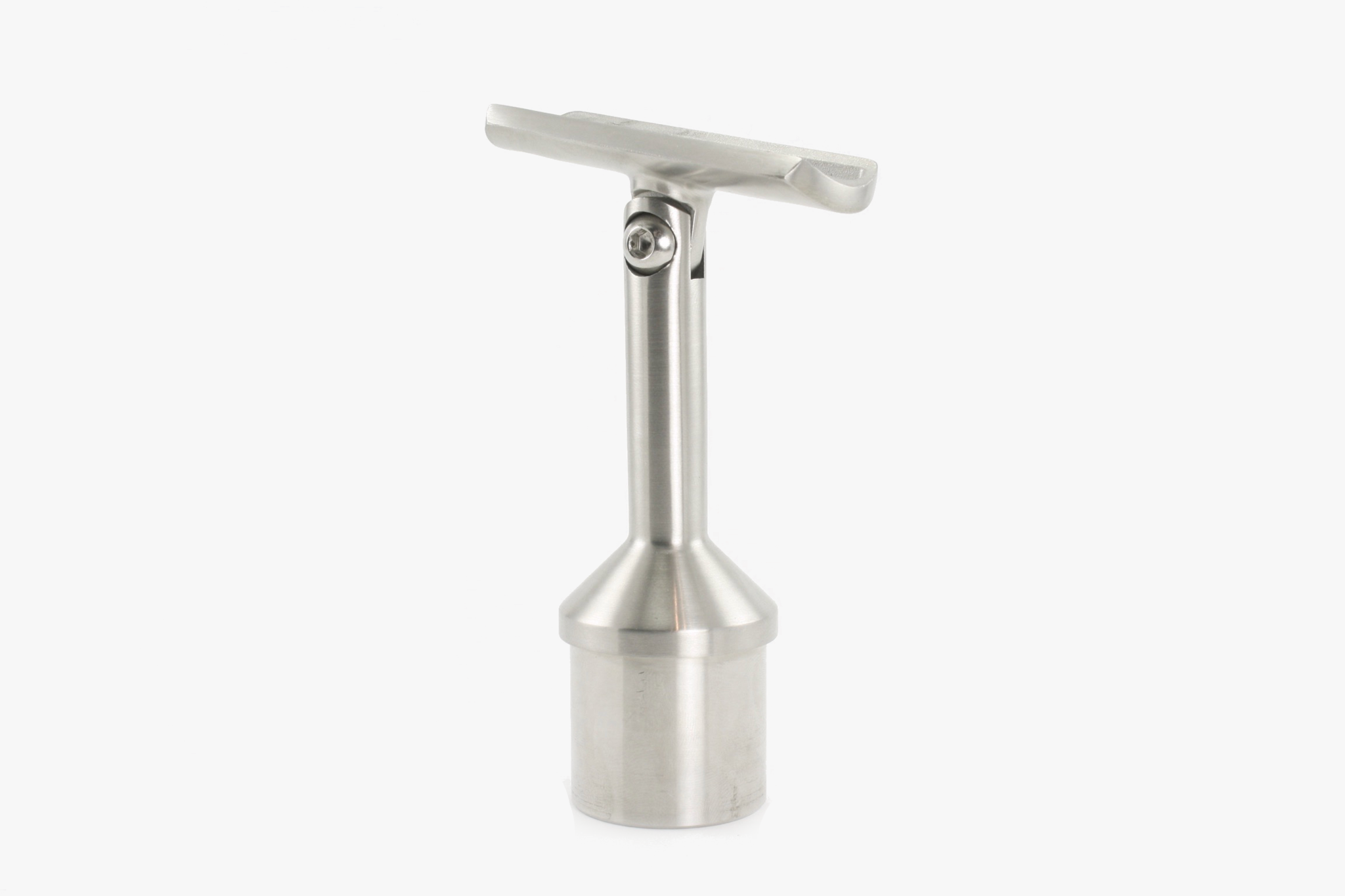 180 Degree tube mounted bracket for round tube - Brushed stainless steel