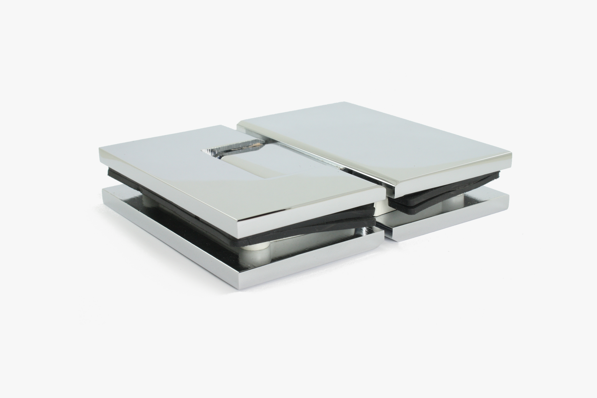 Heavy duty square edge 180 degree hinge for shower doors (Vienna Style)