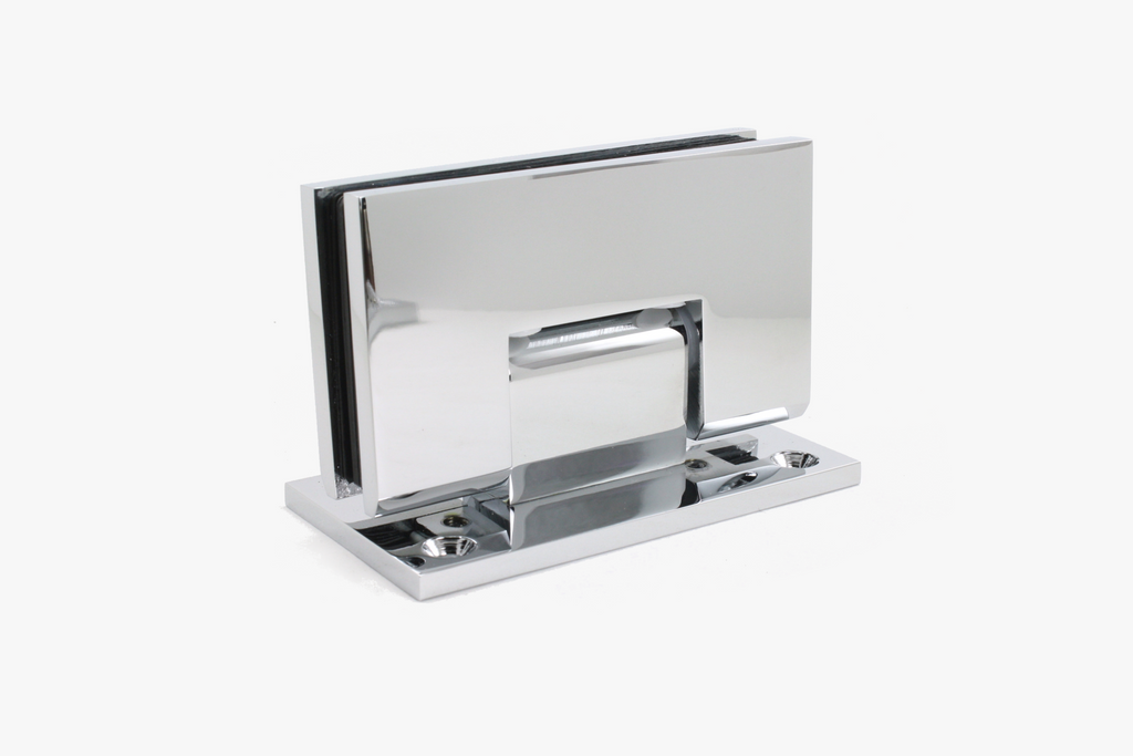 Medium duty square edge hinge for shower doors (Genova Style)